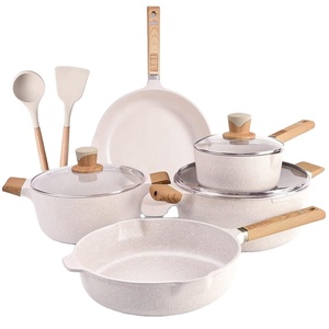 Casserole de luxe en fonte d'articles de cuisine casseroles et poêles en aluminium marmite antiadhésive ensemble d'ustensiles de cuisine en granit antiadhésif - Product Image 1