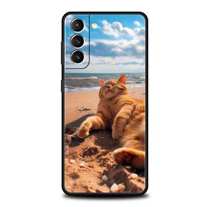 ภาพชายหาดในช่วงฤดูร้อนพระอาทิตย์ตกดินบนทะเลเคสต้นปาล์มสำหรับ Samsung Galaxy S24 S23 S22 S20อัลตร้า S21 FE 5กรัม S10 S9บวก S10E ฝาครอบ S8 - Product Image 4