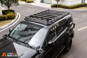 Rak Atap Aluminium Alloy 100kg untuk <span class=keywords><strong>Toyota</strong></span> & Jeep, Rak Atap Kargo Cocok untuk <span class=keywords><strong>Toyota</strong></span> Land Cruiser Prado <span class=keywords><strong>Hilux</strong></span> / Jeep Wrangler Gladiator - Product Image 4