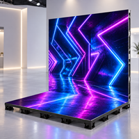 Écran LED portable programmable LEDTAO P3.91 pour intérieur, écran vidéo, tapis de danse LED interactif 3D activé
