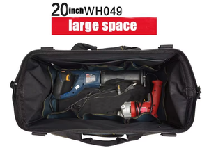 Chariot de réparation multifonctionnel à roulettes, sac à outils en toile épaisse avec fermeture à glissière, résistant à l'usure, boîte à main pour électricien - Product Image 3