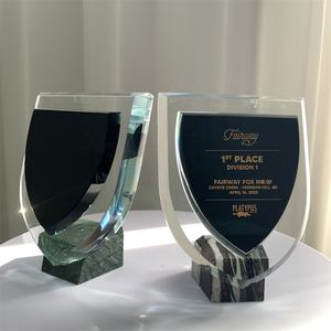 Placa negra de premios de cristal de alta calidad K9 de nuevo diseño ADL con logotipo personalizado y palabras para regalos de negocios de recuerdo - Product Image 5