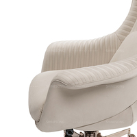 Chaise de bureau blanche à dossier haut de luxe à la maison mobilier ergonomique chaise de bureau pivotante moderne