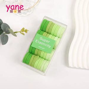 Macaron रंग सुपर लोच ढाल रबर बैंड सेट लचीला हेयर बैंड के लिए लड़कियों - Product Image 5