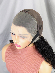 Pelucas rizadas <span class=keywords><strong>de</strong></span> 250 densidades, pelucas <span class=keywords><strong>de</strong></span> <span class=keywords><strong>cabello</strong></span> humano con encaje frontal HD 13x4, pelucas Remy indias <span class=keywords><strong>de</strong></span> onda profunda, doble densidad, sin pegamento, para <span class=keywords><strong>mujer</strong></span> - Product Image 4