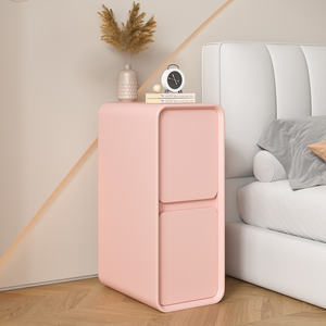 Comodino in Legno Massello Stile Francese di Lusso, Ultra-Sottile 20cm, Moderno e Minimalista per Camera da Letto - Product Image 6