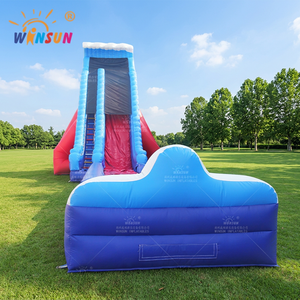 Parc de glisse gonflable sec géant rouge et bleu pour usage commercial extérieur WINSUN - Product Image 1