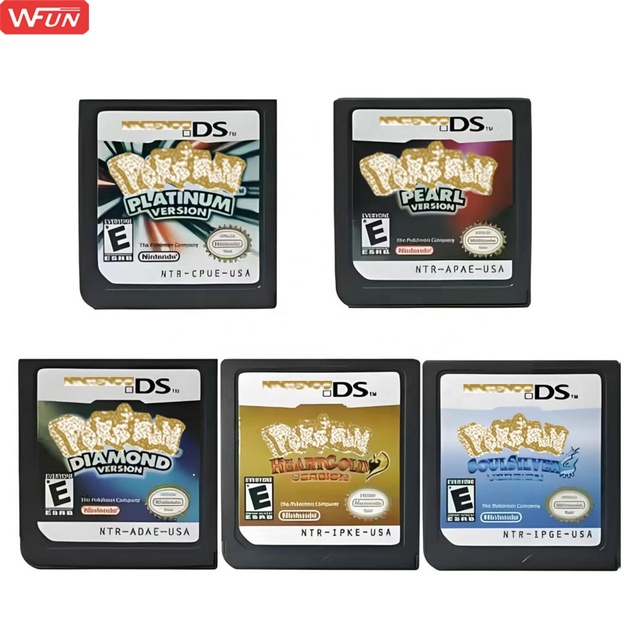 US Version Heartgold Soulsilver Platinum Pearl Diamond Gaming Card Games Cartridge for DS 3DS NDSI Video Game Cards