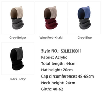 Offre Spéciale hiver chaud un trou tête couverture cagoule chapeau femmes personnalisé tricoté cagoule sweats à capuche chapeaux