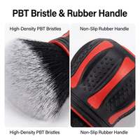 Brosse de nettoyage intérieur de voiture ultra douce, outil de nettoyage de la poussière à poils en microfibre anti-rayures pour tableau de bord, aérateur et cuir de voiture