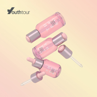 Nouveau Design Transparent 30ml 40ml 50ml 60ml 80ml Flacon compte-gouttes cosmétique en plastique PET avec compte-gouttes pour sucette modèle LM
