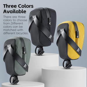 Sacoche de selle compacte WEST BIKING avec feu arrière suspendable, sacoche arrière de vélo compacte, sacoche arrière de vélo tendance pour le cyclisme - Product Image 5
