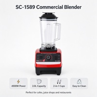 Blender automatique pour la maison 4500W, grande capacité 2L, multifonction, pour smoothies, récipient en plastique, presse-agrumes électrique, cuisine, maison