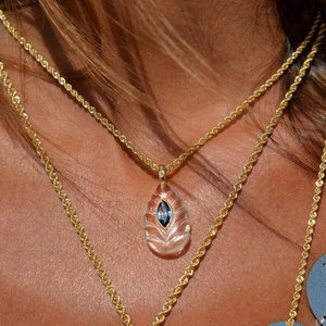 ผู้ผลิตจี้ห้อยแบบกำหนดเอง กันน้ำ ชุบทอง 14k 18k PVD  วัสดุสแตนเลสสตีล 316L สำหรับทำเครื่องประดับ - Product Image 3