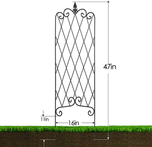 Treillis <span class=keywords><strong>de</strong></span> <span class=keywords><strong>jardin</strong></span> décoratif en métal, support <span class=keywords><strong>de</strong></span> grimpement en treillis diamanté pour roses et clématites, treillis pour plantes en pot et vignes, vente en gros - Product Image 4
