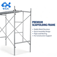 Échafaudage léger pour cadre de porte, plateforme d'échelle portable réglable en acier, accessoires de construction galvanisés en forme de H