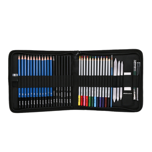 Профессиональный набор из 40 предметов, карандаши для рисования и цветные карандаши, набор для рисования - Product Image 1