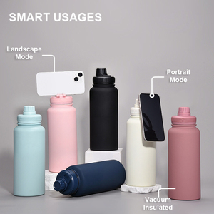 Borraccia Termica in Acciaio Inox a Doppia Parete da 32oz con Supporto Magnetico per Telefono e Logo Personalizzato - Product Image 3
