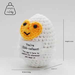 Muñecos de Ganchillo Hechos a Mano, Lindos Muñecos de Aguacate para Halloween, Decoraciones de Muñecos de Dibujos Animados Tejidos a Crochet - Product Image 6