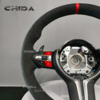 Volant en daim rouge M Sport M1 M2, adapté aux BMW F01 E90 F06 F07 F10 F15 F16 F22 F30 F36 F80 F87 X3 X4 X5 X6