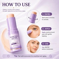 Stick multi-baume Calcium Volume Anti-rides Hydratation intense 24H Effet repulpant instantané Tout-en-un pour le visage, les yeux et les lèvres