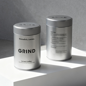 Customized Luxury Eco-Friendly Metal Coffee <strong>Tea</strong> Tin Canister Airtight Empty Powder Cans Printed Bean Tins Customizable Color - Product Image 1