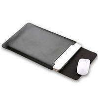 Housse d'ordinateur portable personnalisée 360 Protection 15,6 pouces rose en microfibre magnétique et cuir PU végétalien pour MacBook Pro Retina Air