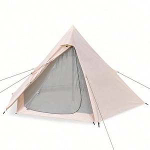 <b>Hot</b> <b>Tents</b> with <b>Stove</b> Jack Wind-Proof Warm Winter Canvas Aluminium Pvc Outdoor Pyramid Camping <b>Tent</b> - Product Image 2