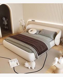 איכות גבוהה קווין קינג סייז עיצוב חדר שינה עיצוב ריהוט מודרני יוקרתי עץ יוקרתי מסגרת מיטה זוגית - Product Image 3