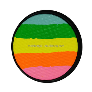 Pintura Facial Rainbow Split Cake 20g, Activada por Agua, Delineador <span class=keywords><strong>de</strong></span> Ojos Neón UV, Arte Corporal, <span class=keywords><strong>Halloween</strong></span>, Cosplay, Festivales, No Tóxica, Venta al por Mayor, OEM - Product Image 4