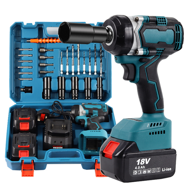 Power Tool Wrenches 20V Brushless 1/2'' Electric Impact Wrench Cordless