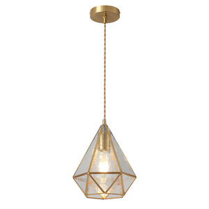 Nordic Style Brass Pendant <b>Light</b> Led Single Head Gold Color For Bedroom Living Room <b>Dining</b> Room - Product Image 5