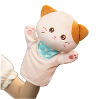 Quantité minimale de commande bas Super doux peluche marionnette à main point peluche cerf chat Panda Shiba chien ventre langue chiot rempli de coton PP