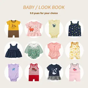 Minizone Modern Baby Summer Casual Ropa <span class=keywords><strong>de</strong></span> algodón Baggy Thin Solid Pattern Liquidación Artículos para perros para las vacaciones <span class=keywords><strong>de</strong></span> Año Nuevo - Product Image 2