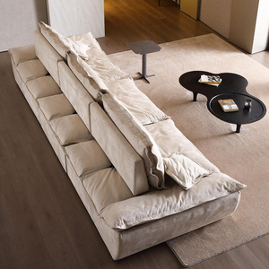 Modern <b>Design</b> Solid Oak Elegant Solid <b>Wood</b> White Ample Storage Space <b>Sofa</b> - Product Image 2