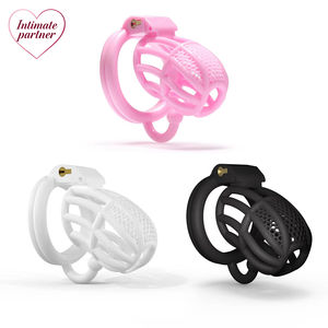 Dispositivo di Castità Maschile Serie Master con Gabbia Ristretta e Bloccante con 4 Anelli di Base - Product Image 1