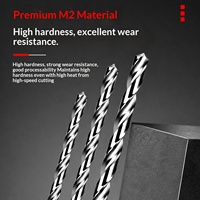 Foret hélicoïdal à queue droite allongé HSS en acier inoxydable, ultra-long pour trous profonds, pour perçage électrique du métal 160 200