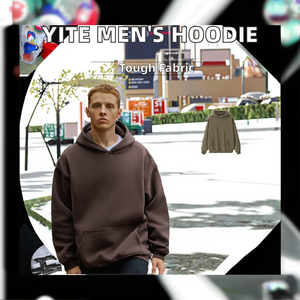 Sudadera con capucha de gran tamaño personalizada con hombros caídos para hombre, estilo holgado cuadrado de algodón pesado de alta calidad con cuello con capucha - Product Image 2