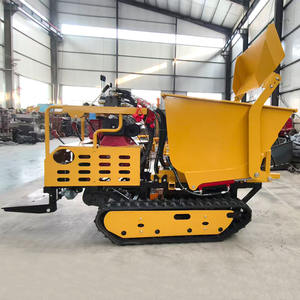 Mini Dumper Oruga con Capacidad de 500/1200 kg, Volquete Rotatorio, Transportador con Orugas de Goma, Mini Camión Volquete para Hormigón - Product Image 3