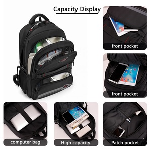 Haibowy du lịch lớn máy tính xách tay ba lô thông minh chống trộm và chống thấm nước tính năng phong cách chuyến bay tuyệt vời nhất được phê duyệt Túi - Product Image 6