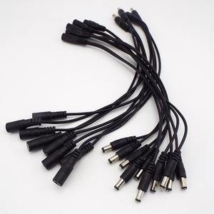 12V DC Power Splitter Plug 1 Female to 2 3 4 5 6 8 Male CCTV Cable Accessories Power Supply Adapter 2.1*5.5mm - Product Image 1