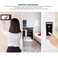 Système d'interphone vidéo intelligent pour sonnette de porte 4 fils Ahd Seven Inch Wifi Door Phone Video