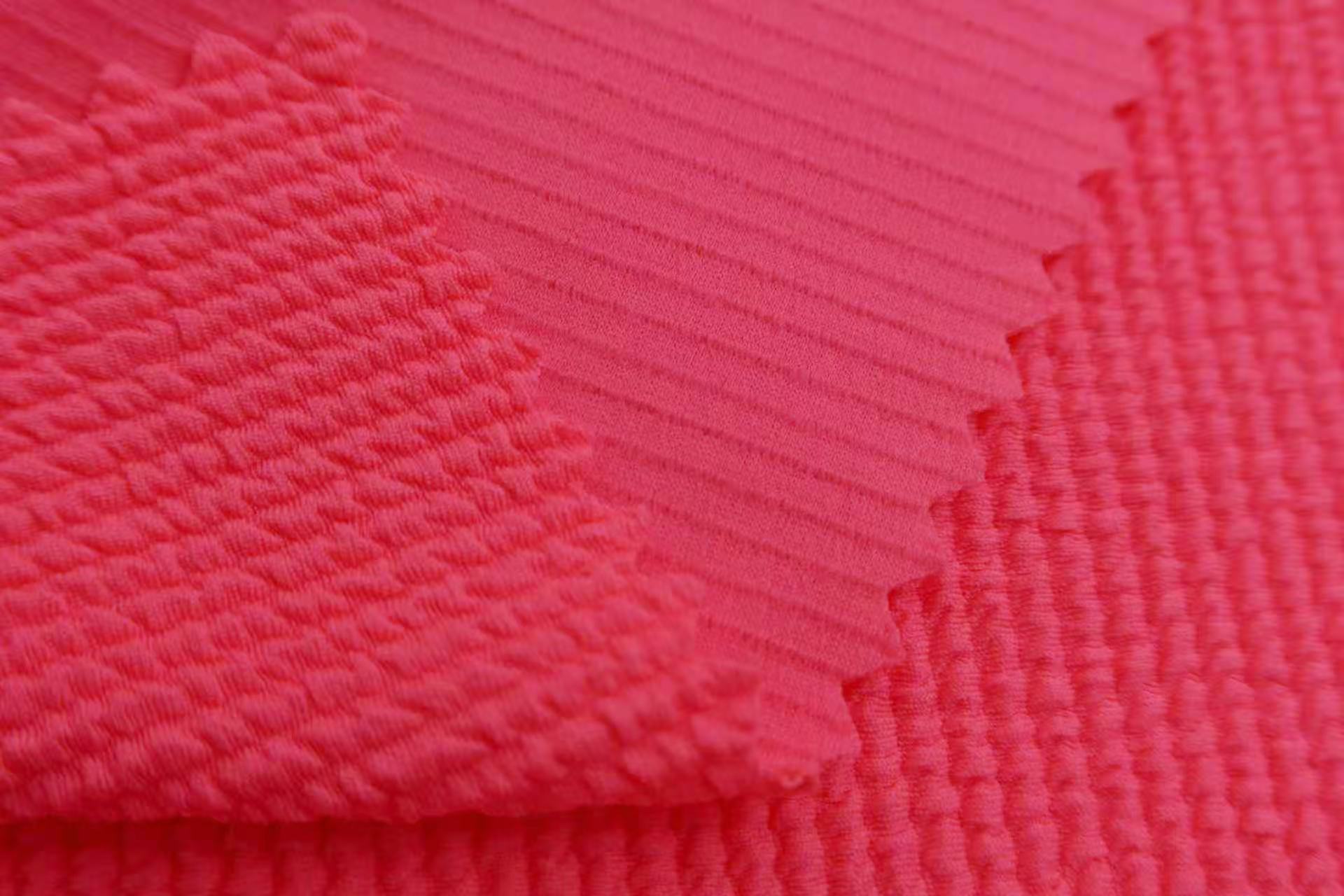 3D Embossed Elastic Knitted Polyester/Nylon Abrasion-Resistant Anti-Odor Wrinkle Resistant Functional Jacquard Dress Textile