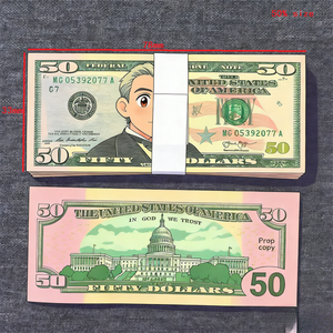 200 Piezas de Billetes de Dólar Estadounidense de Juguete, Billetes de 20, 50 y <span class=keywords><strong>100</strong></span> <span class=keywords><strong>USD</strong></span>, Dinero de Juguete para Efectos de Cine, Decoración de Fiestas de Graduación, 78*33mm, 50% de Tamaño - Product Image 1