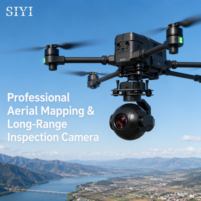 SIYI ZR10 3-Axis Gimbal Payload Camera 2K 4MP 10X Optical 30X Hybrid Zoom Night-vision for Multirotor VTOL Drone UAV Inspection