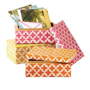 Customized Color New Look Pink and Orange Color Resin Design Jewelry <b>Box</b> Storage <b>Box</b> New Fashion Jewelry <b>Earring</b> Rings <b>Box</b> - Product Image 1