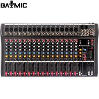 AOSHEN 6/8/12/16 canaux Offre Spéciale mélangeur audio professionnel avec prise BT USB intégrée 16 effets d'écho DSP