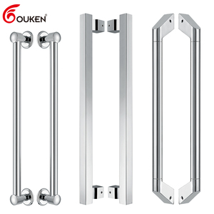 Maniglia per Porta in Acciaio Inox SS304 Lucidato, Design Classico Tubolare, Finitura a Specchio, Maniglie di Lusso per Ville e Hotel, Maniglia per Porta in Vetro - Product Image 1