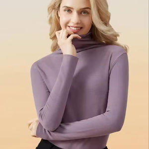 Pull col roulé mi-haut pour femme à manches longues du fabricant - Product Image 4