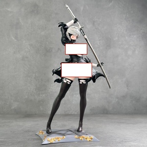 Statua Modello Action Figure di Alta Qualità 33cm Sexy NieR <span class=keywords><strong>Automata</strong></span> 2B Angel Game Goddess con Doppia Testa Scultura Ingrosso - Product Image 3